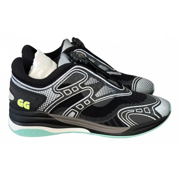 NWB GUCCI Ultrapace R Sneaker Trainer Black/ Gray GG Logo US 7.5 GUCCI Ultrapace R Sneakers -Black / Grey -Men main image 4